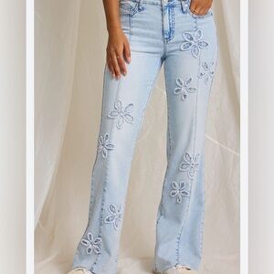Altar’d State Floral Embroidered Women's Jeans